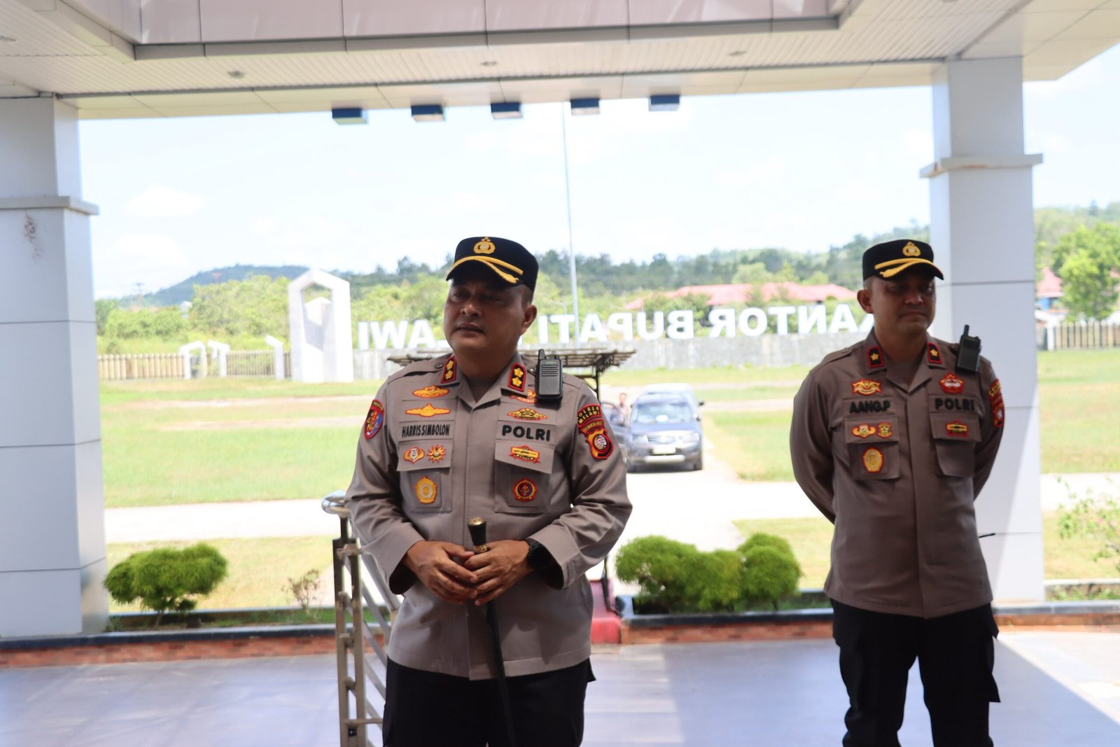 Polres Melawi Humanis Melaksanakan Pengamanan Aksi SPI Kabupaten Melawi