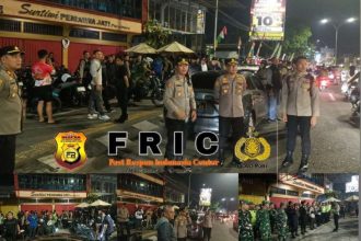 Kapolresta Jambi Turun Langsung Pimpin Patroli Strong Point, Puluhan Sepeda Motor Diamankan dan Satu Pemuda Diamankan Bawa Sajam 
